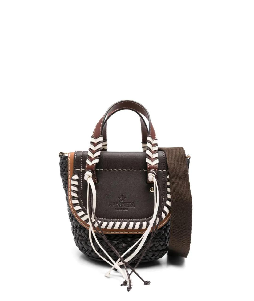 CUBA LAB Коричневая кожаная сумка с короткими ручками, фото 1