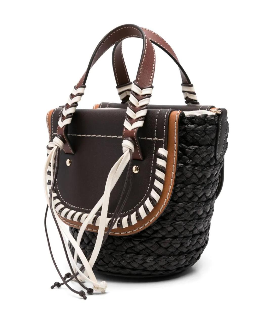 CUBA LAB Коричневая кожаная сумка с короткими ручками, фото 3