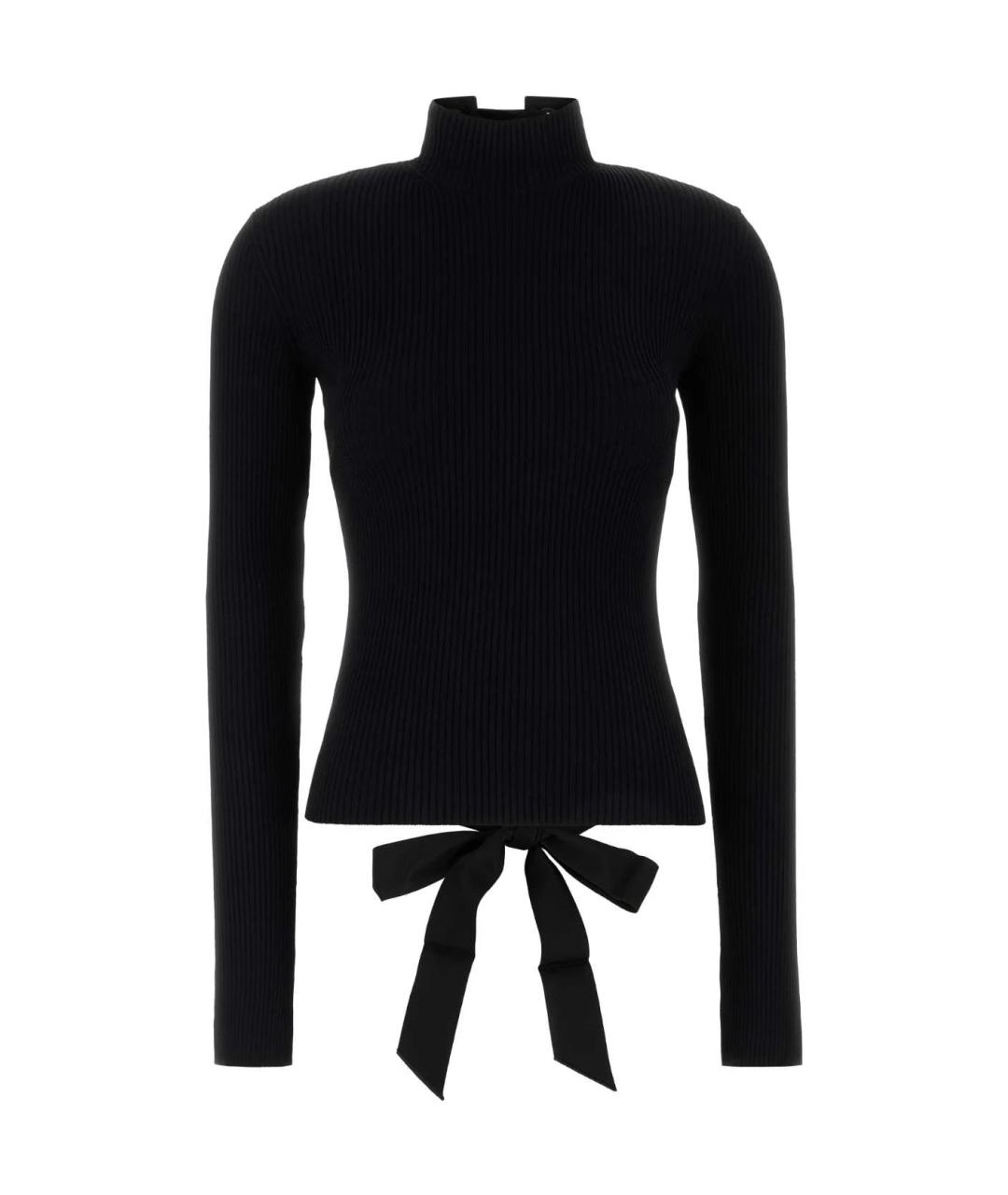 BALENCIAGA Черная вискозная водолазка, фото 1