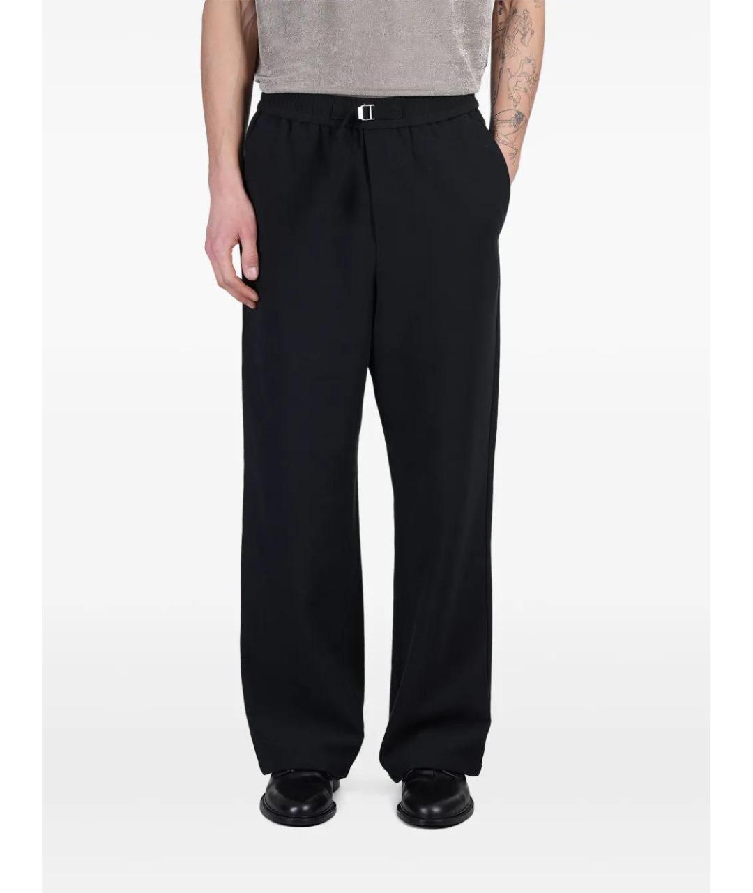 Ami Paris Черные хлопковые повседневные брюки, фото 2