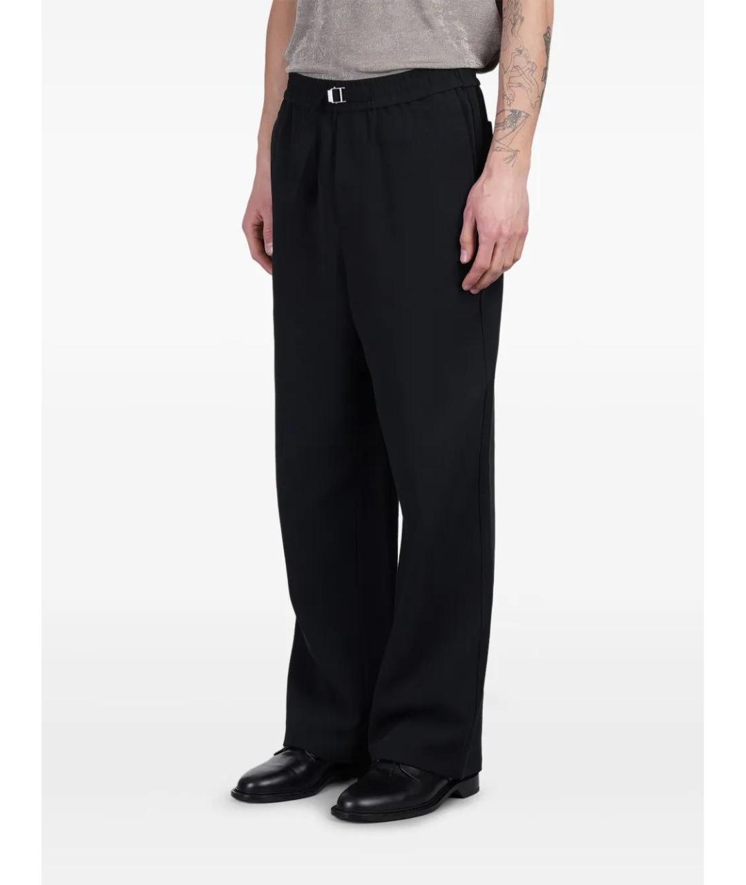 Ami Paris Черные хлопковые повседневные брюки, фото 4