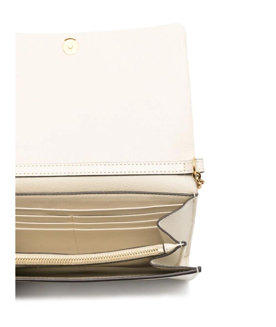 CHLOE Бежевый кожаный кошелек, фото 4