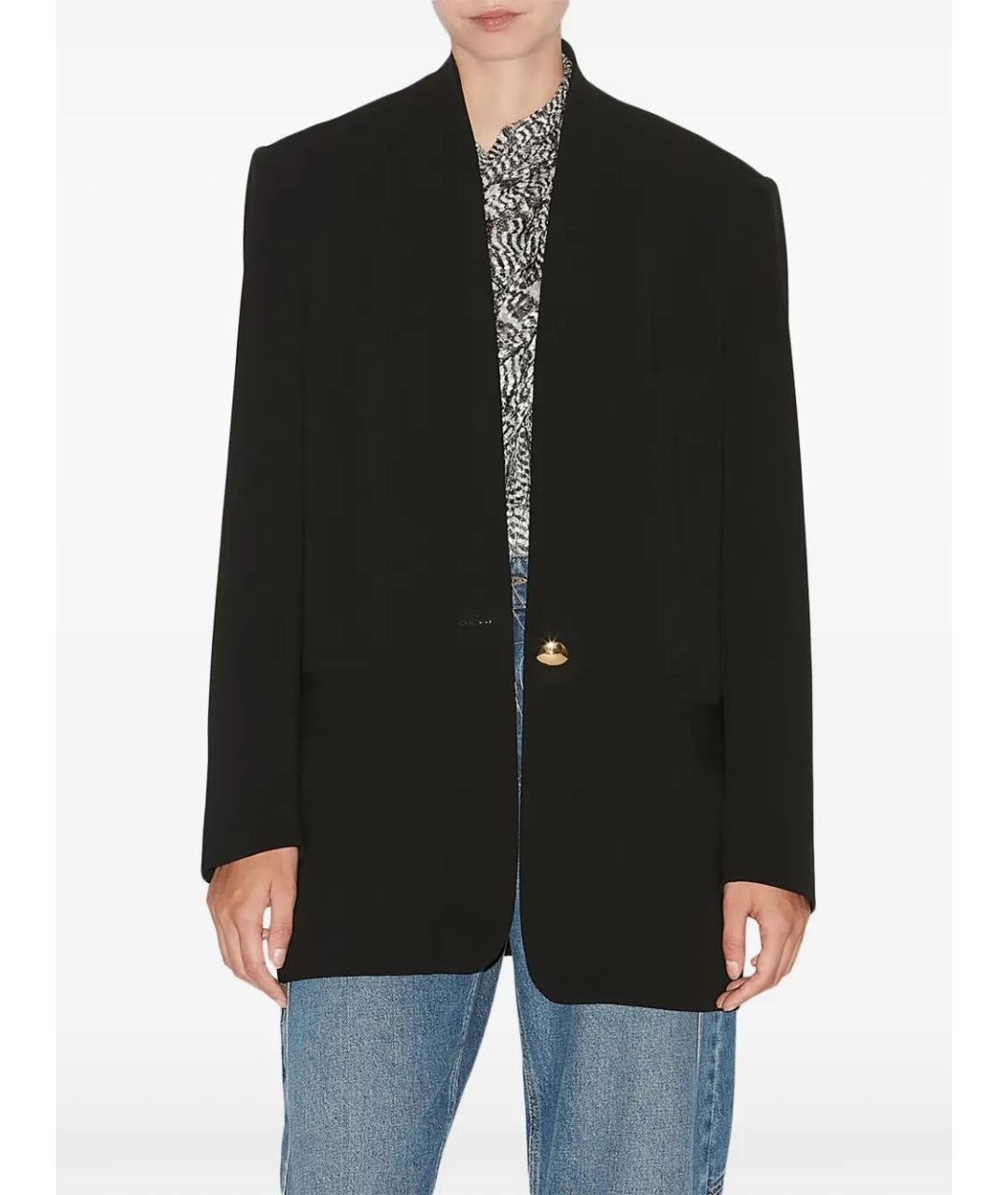 ISABEL MARANT Черный ацетатный жакет/пиджак, фото 5