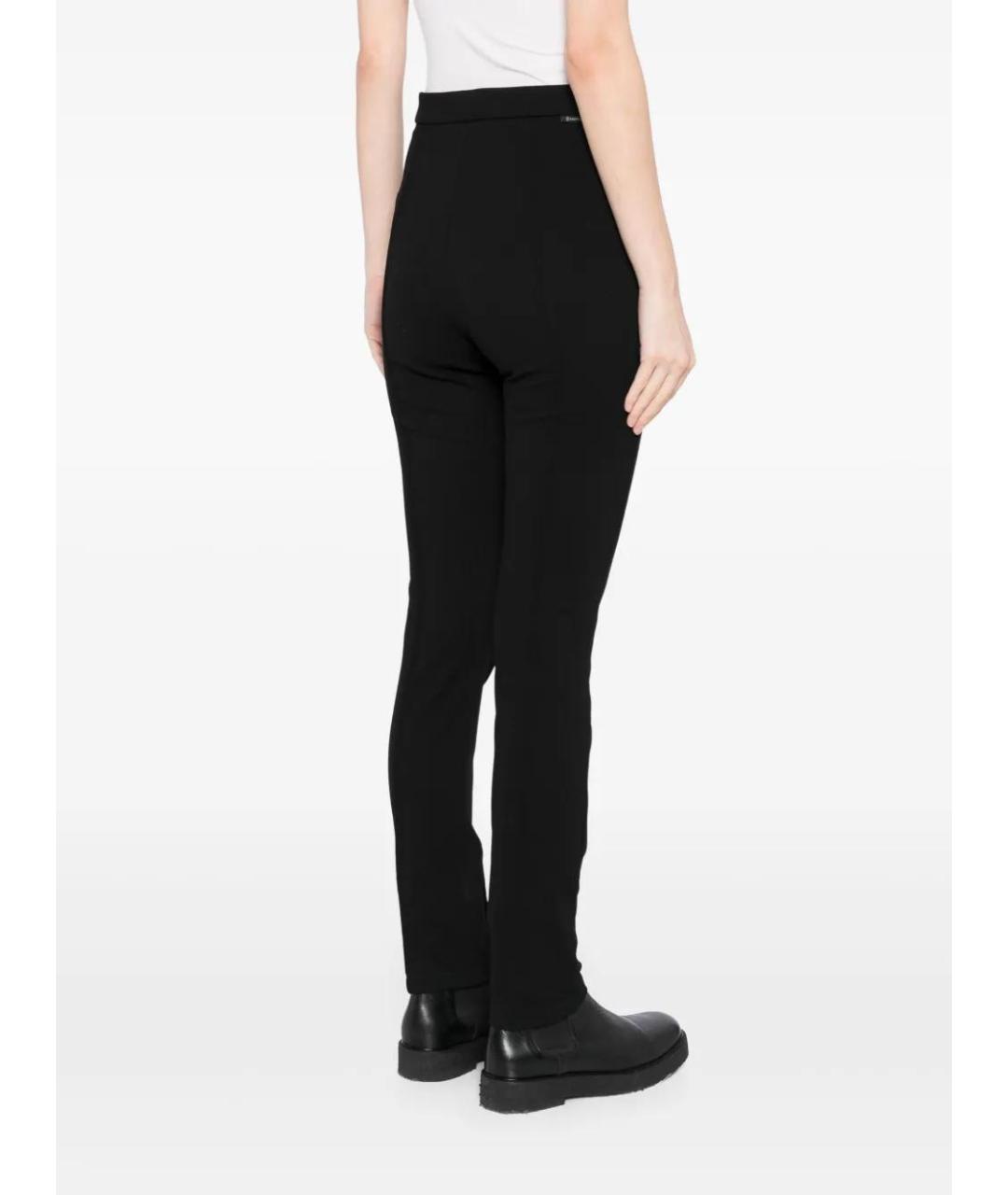 MONCLER Черные полиамидовые брюки узкие, фото 4