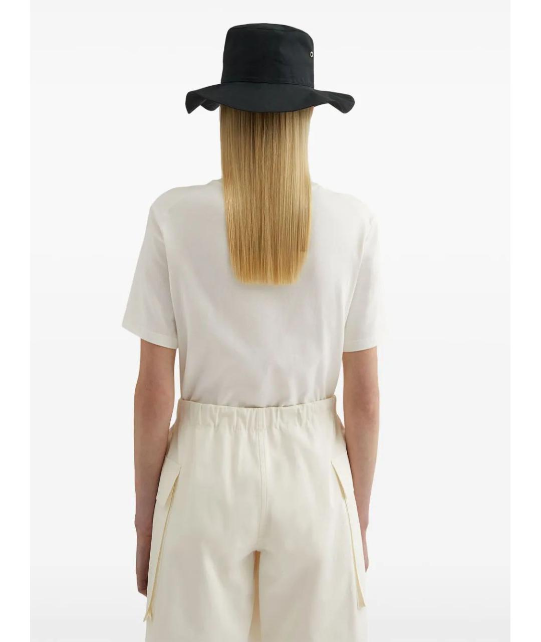 JIL SANDER Белая хлопковая футболка, фото 4