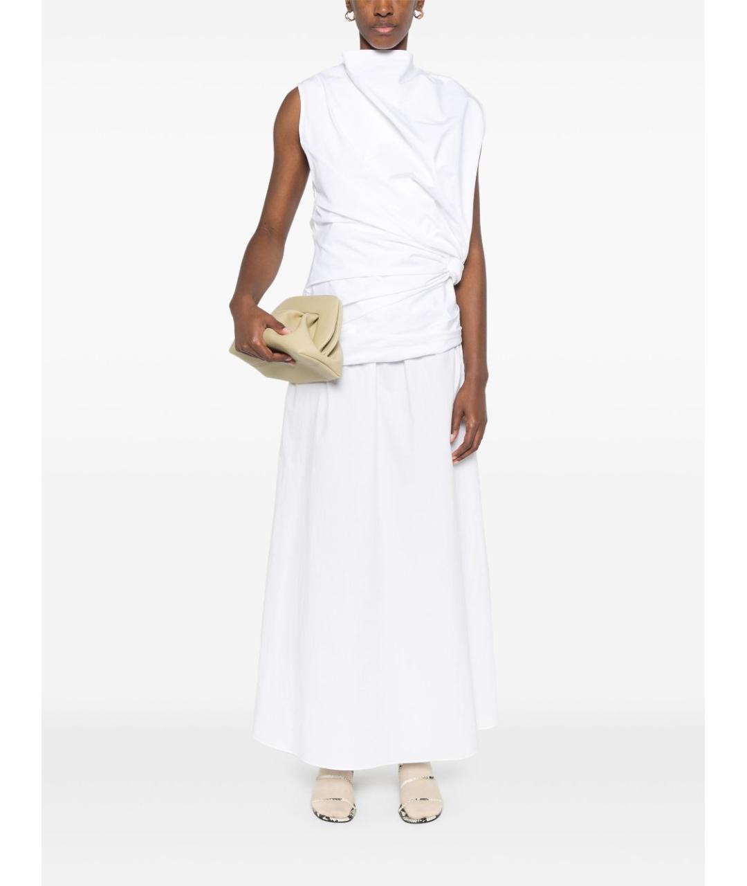 JIL SANDER Белая хлопковая майка, фото 2
