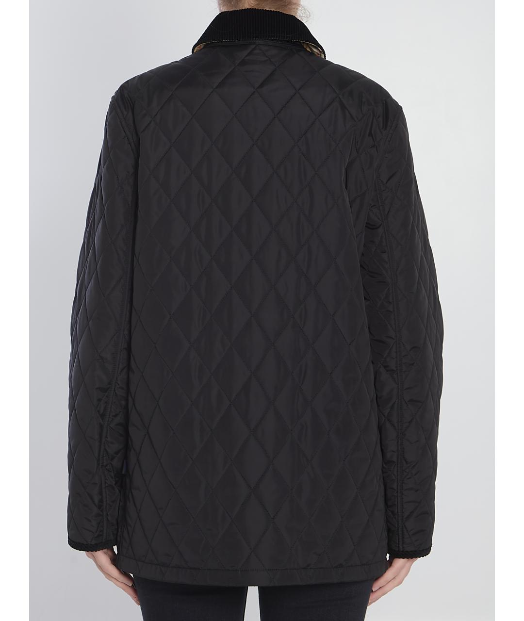 BURBERRY Черная полиэстеровая куртка, фото 5