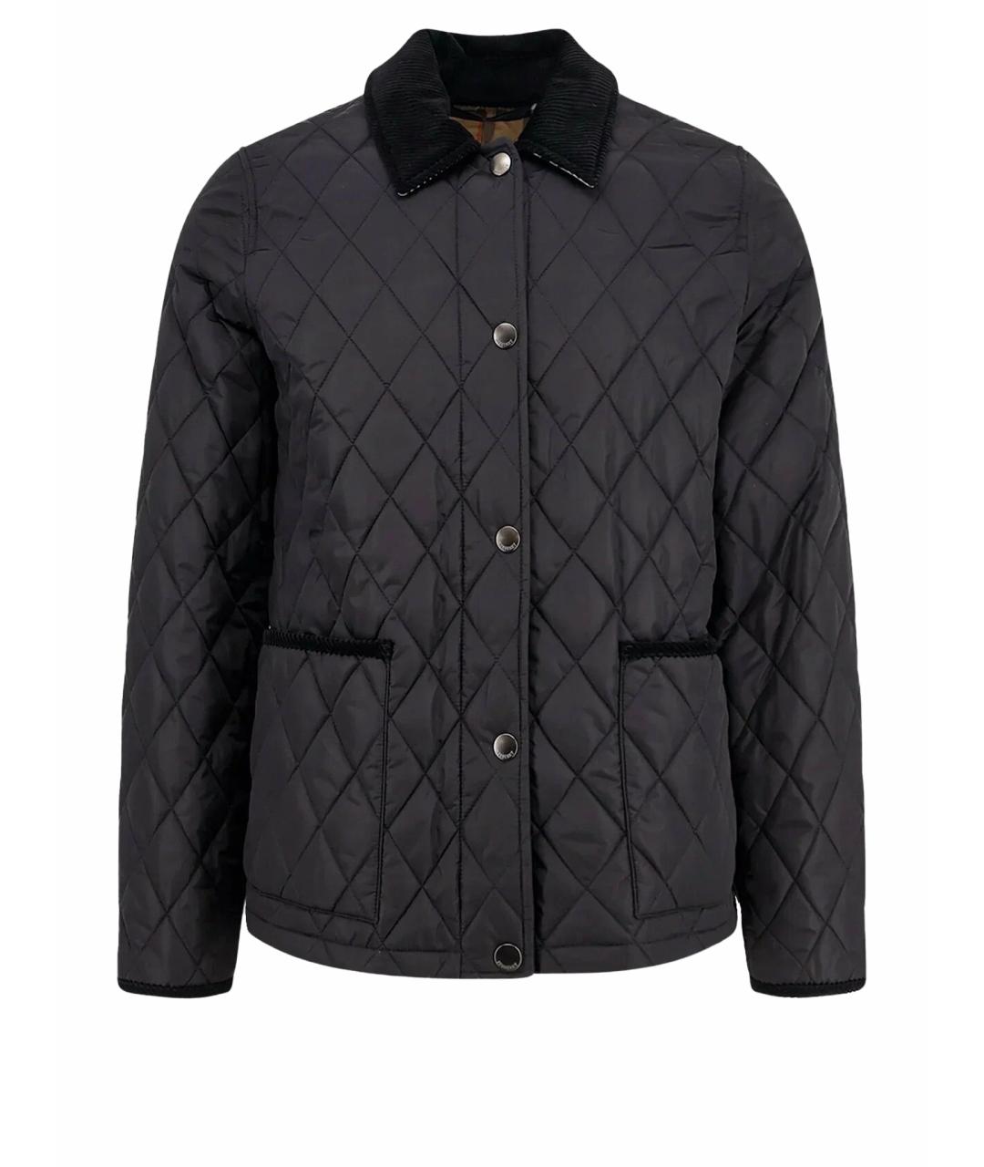 BURBERRY Черная полиэстеровая куртка, фото 1