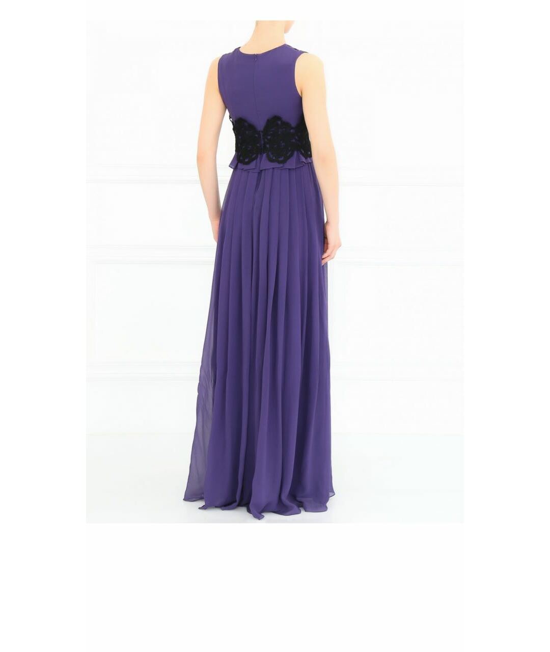 MAX MARA Фиолетовое шелковое вечернее платье, фото 3