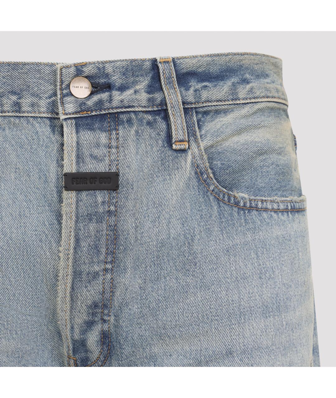 FEAR OF GOD Синие хлопковые повседневные брюки, фото 4