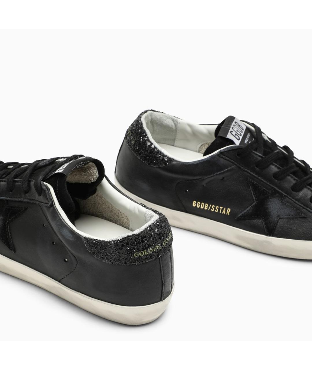 GOLDEN GOOSE DELUXE BRAND Черные кожаные кеды, фото 5