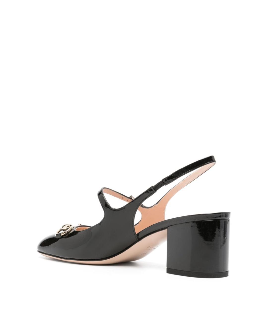 GUCCI Черные кожаные туфли, фото 4