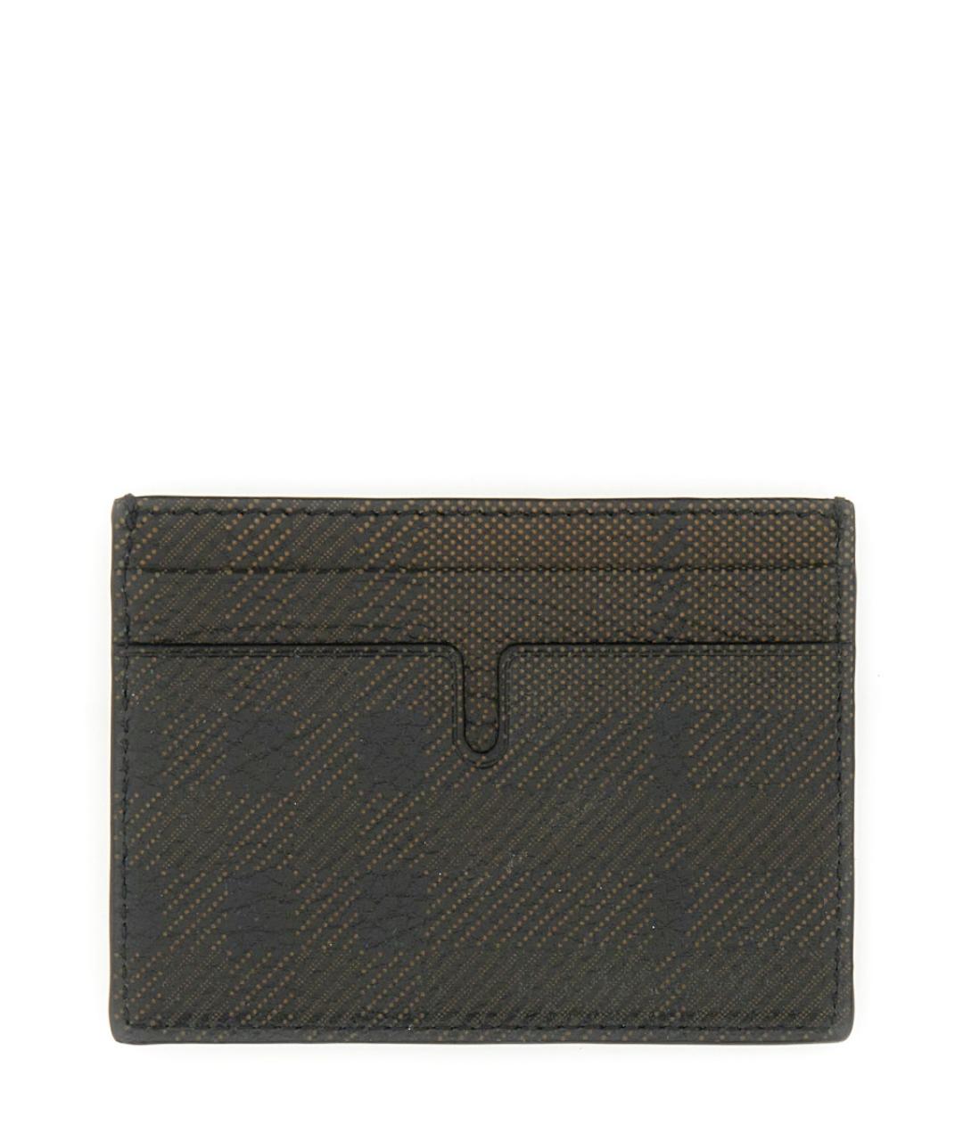 BURBERRY Хаки кожаный кардхолдер, фото 2