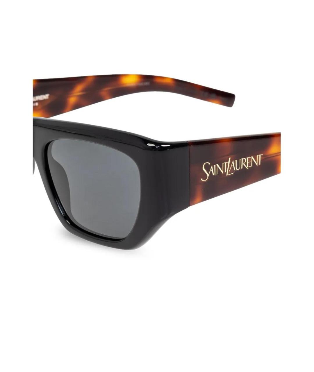 SAINT LAURENT Коричневые солнцезащитные очки, фото 4