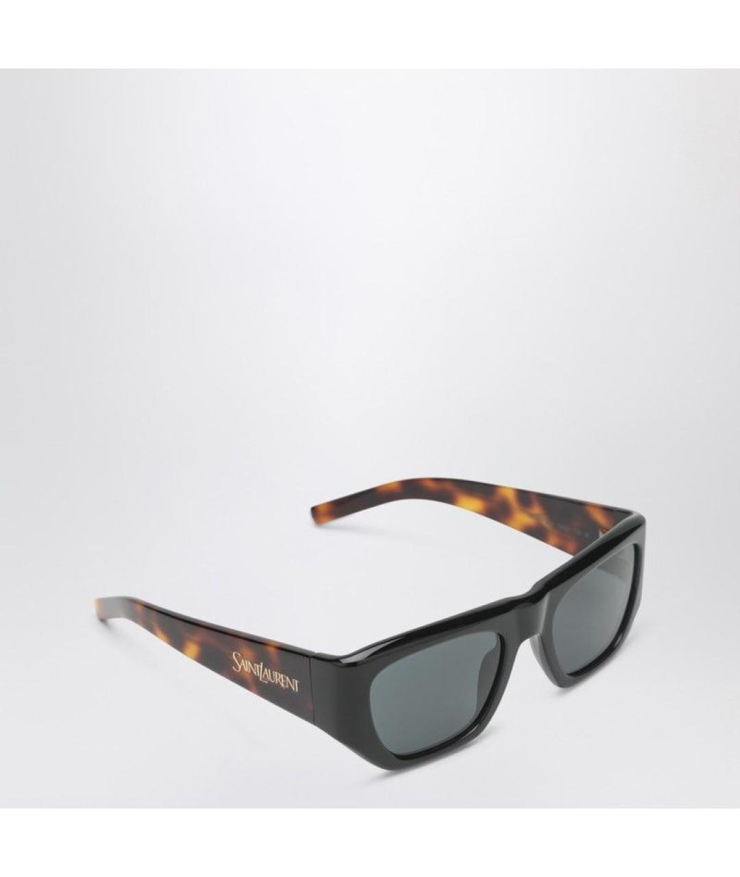 SAINT LAURENT Коричневые солнцезащитные очки, фото 2