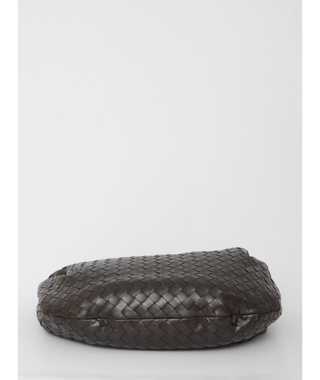 BOTTEGA VENETA Коричневая кожаная сумка через плечо, фото 3