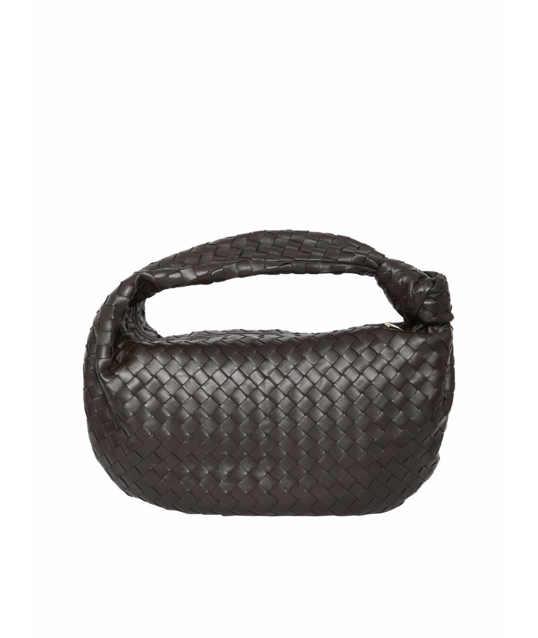 BOTTEGA VENETA Коричневая кожаная сумка через плечо, фото 5