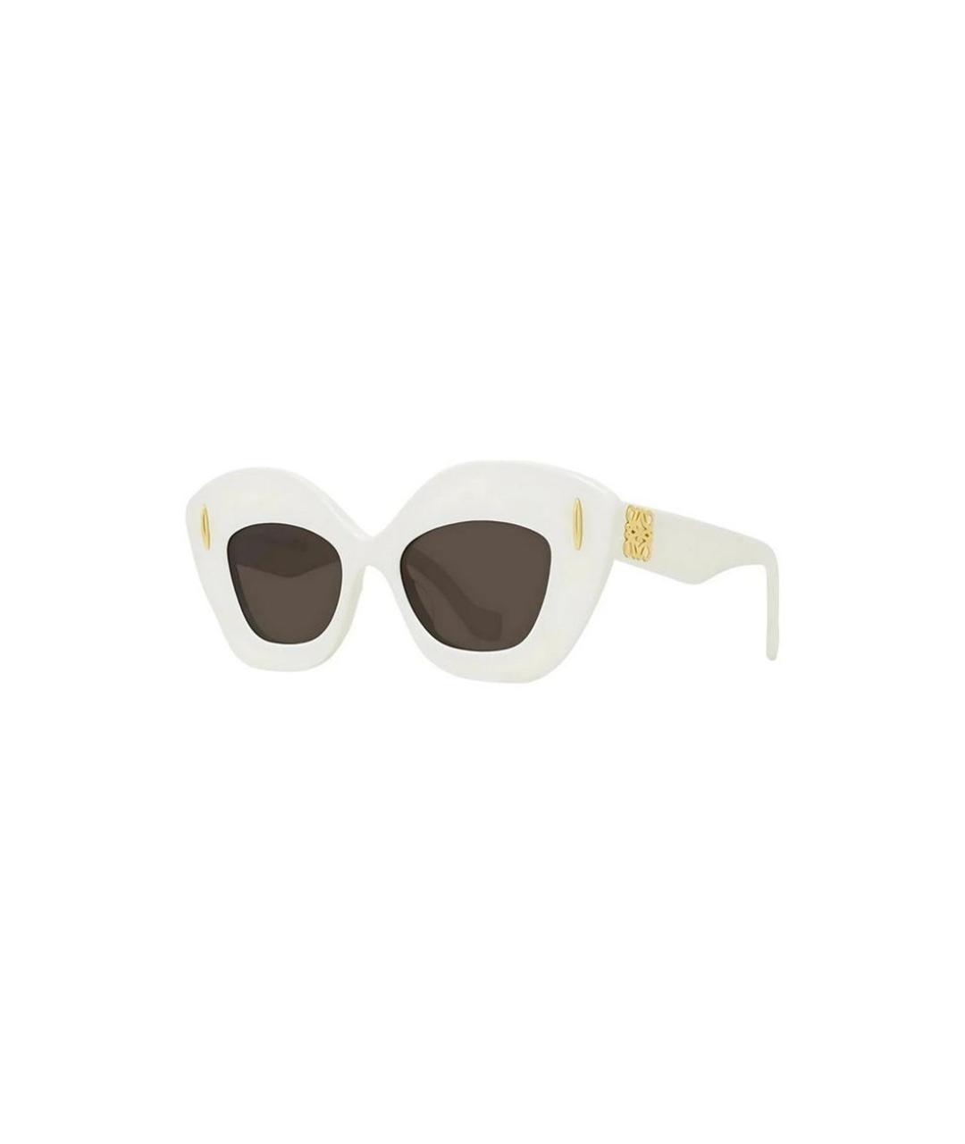 LOEWE Белые пластиковые солнцезащитные очки, фото 2