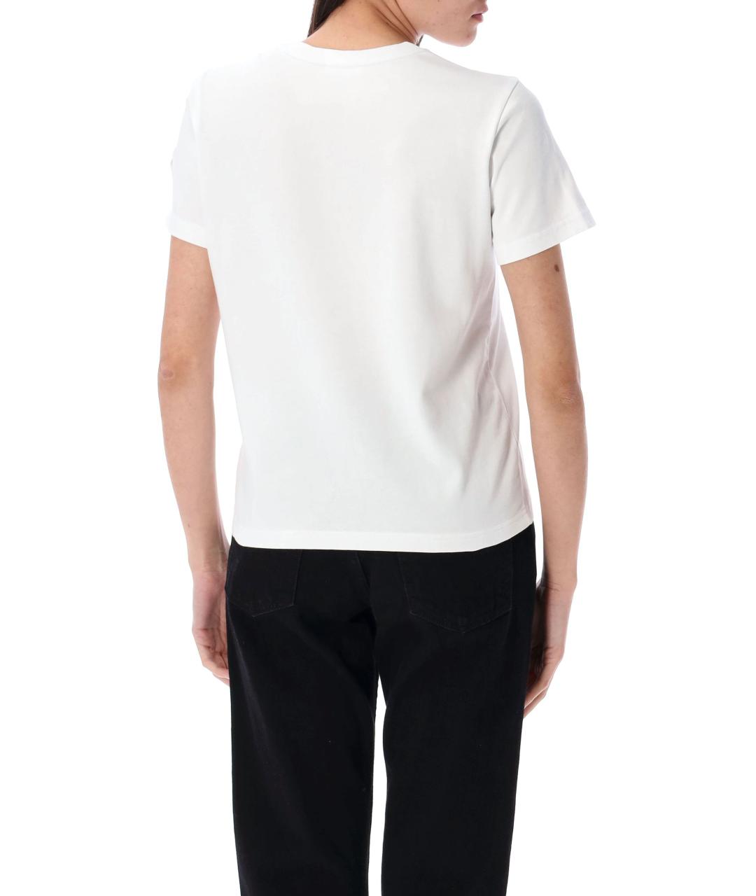 MONCLER Белая хлопковая футболка, фото 1