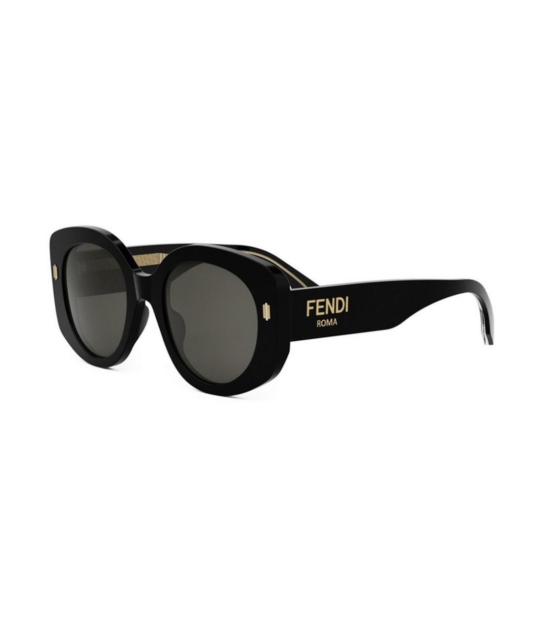 FENDI Черные солнцезащитные очки, фото 2