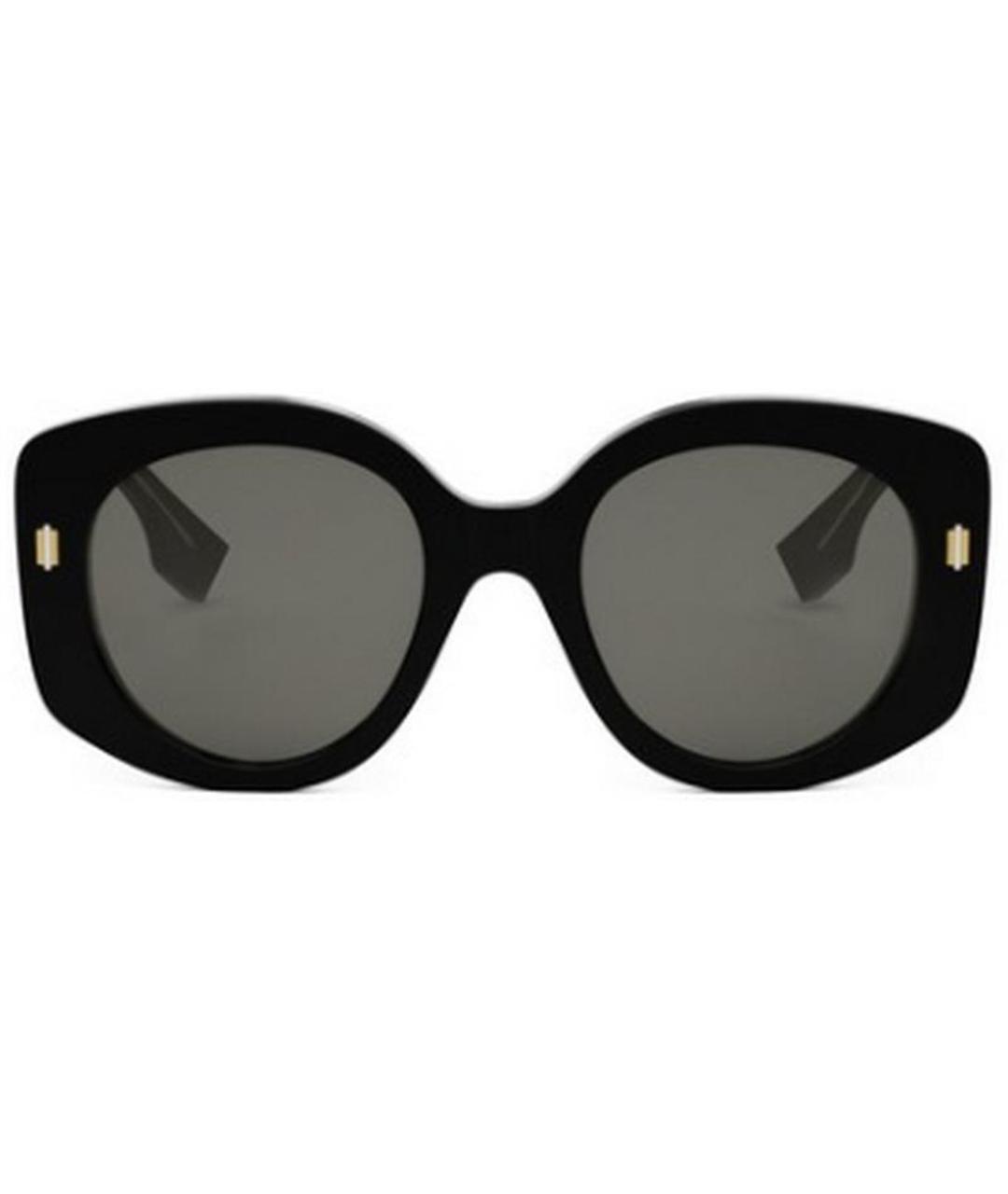 FENDI Черные солнцезащитные очки, фото 1