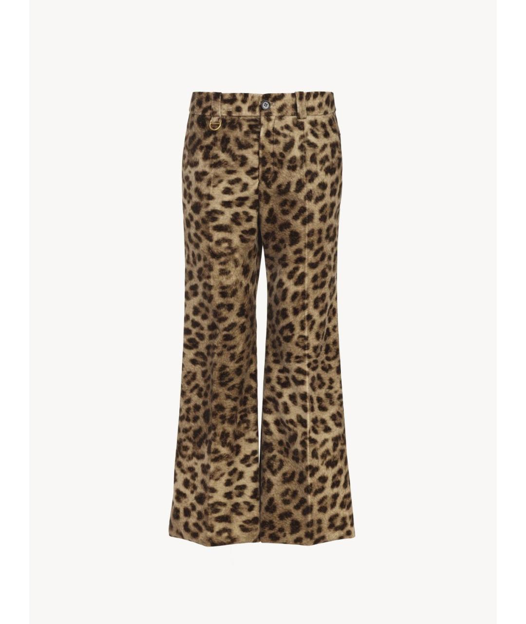 CHLOE Мульти хлопковые прямые брюки, фото 6