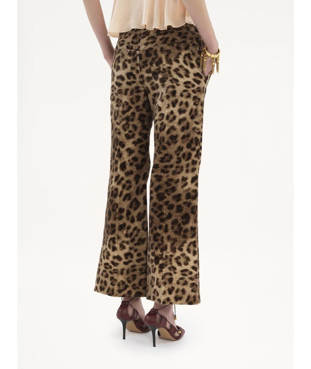 CHLOE Мульти хлопковые прямые брюки, фото 4