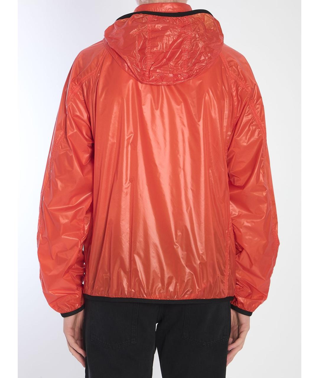 MONCLER Оранжевая полиамидовая куртка, фото 5