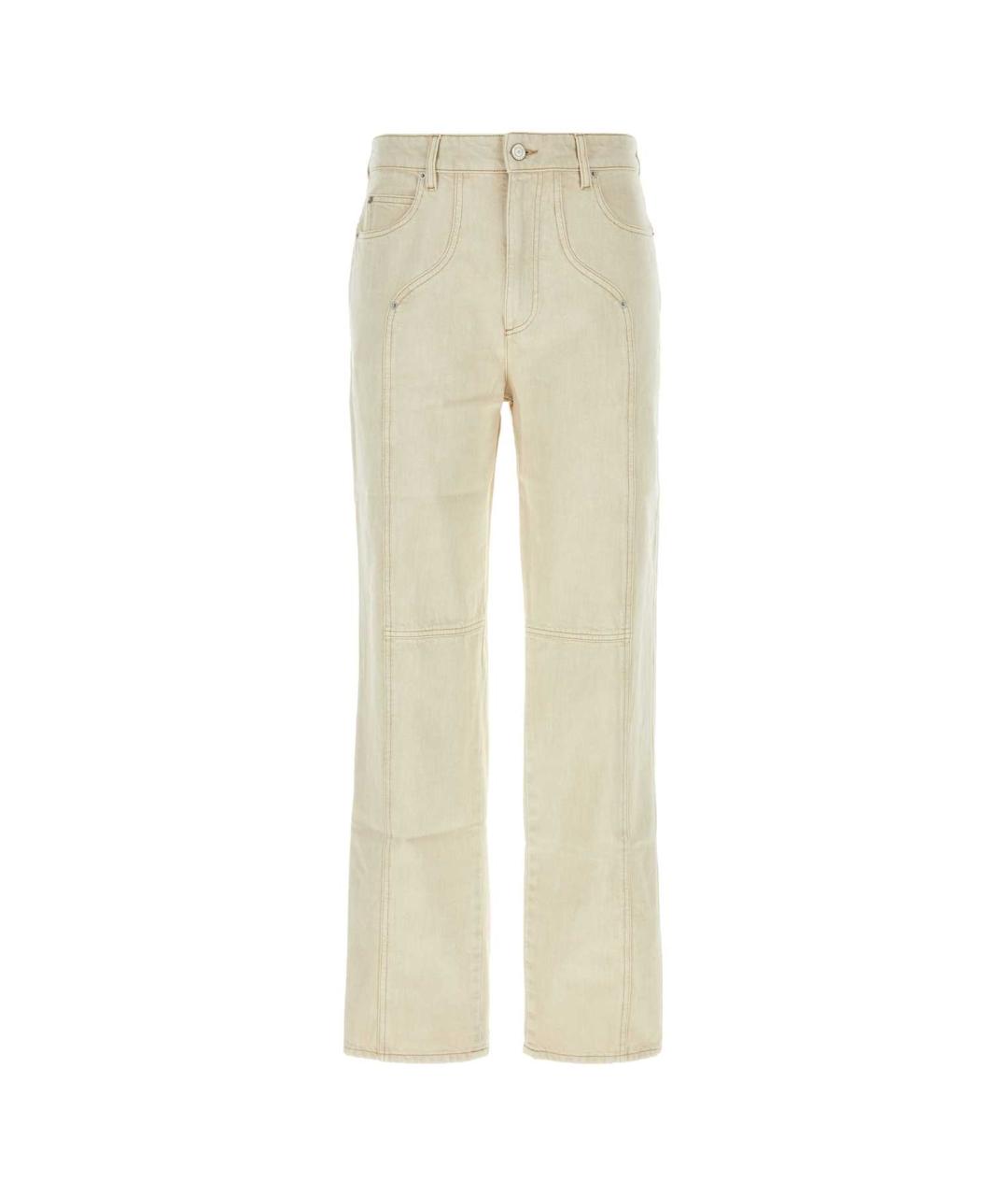 ISABEL MARANT Бежевые хлопковые повседневные брюки, фото 1