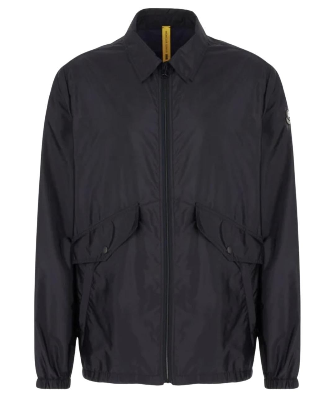 MONCLER Синяя полиамидовая куртка, фото 1