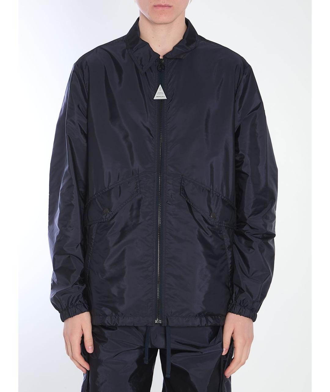 MONCLER Синяя полиамидовая куртка, фото 2