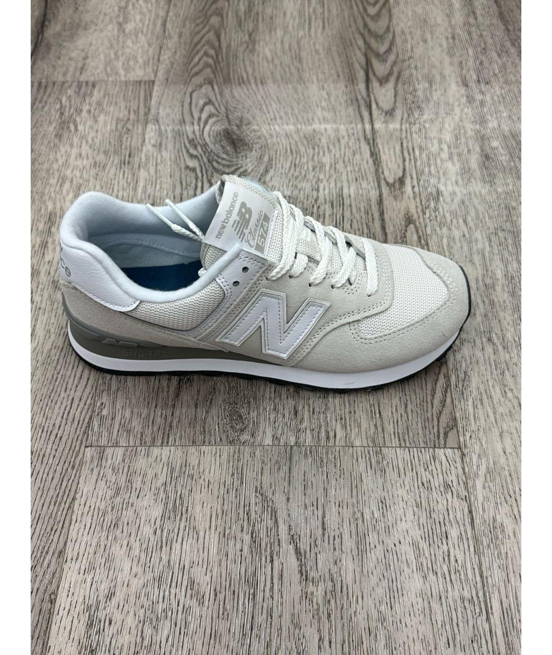 NEW BALANCE Серые замшевые кроссовки, фото 5