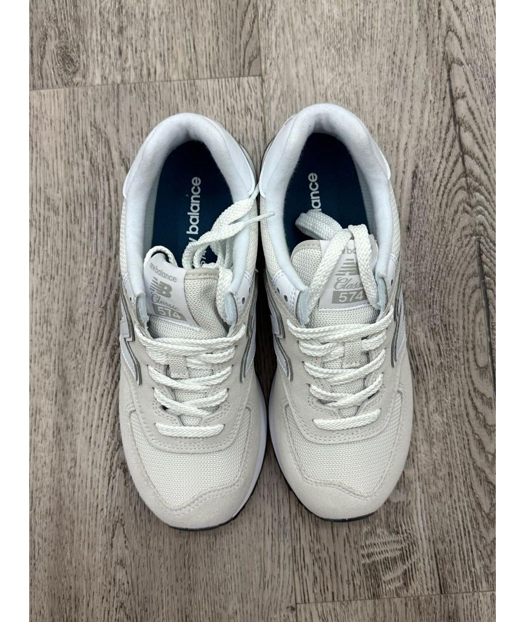 NEW BALANCE Серые замшевые кроссовки, фото 3