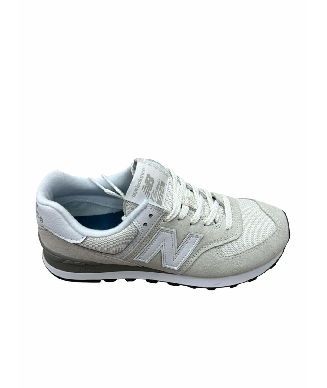 NEW BALANCE Серые замшевые кроссовки, фото 1