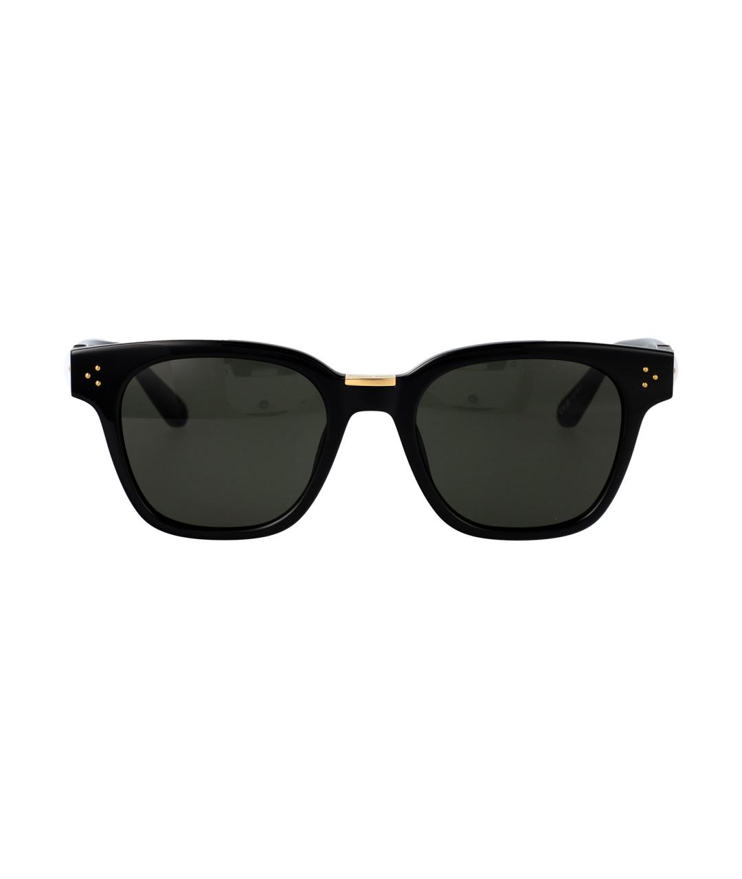 LINDA FARROW Черные пластиковые солнцезащитные очки, фото 2