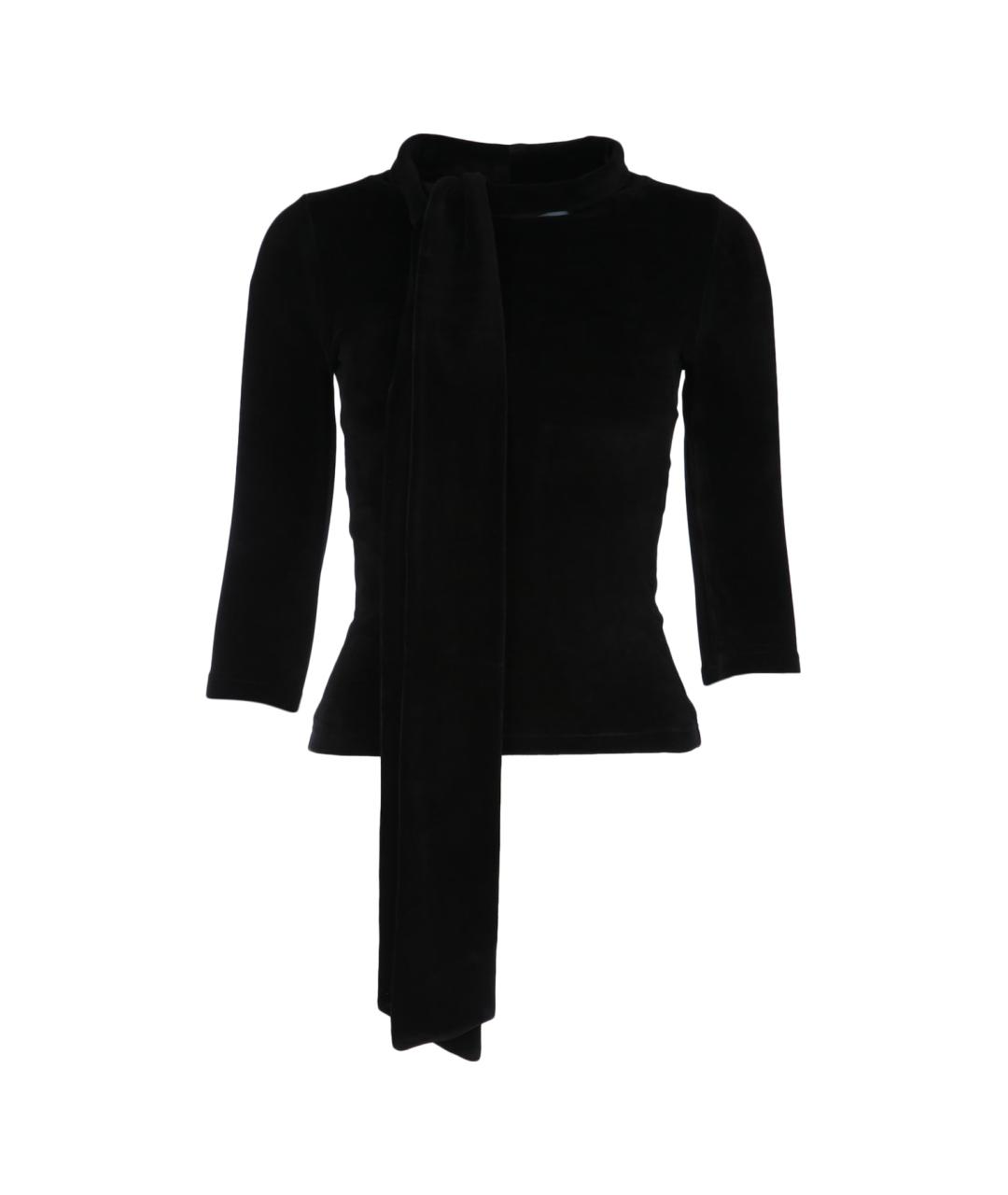 BALENCIAGA Черный хлопковый джемпер / свитер, фото 1