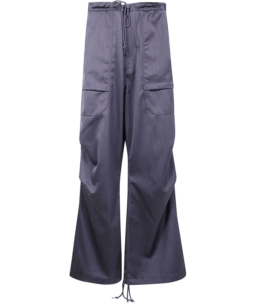 entire studios Серые полиэстеровые прямые брюки, фото 1