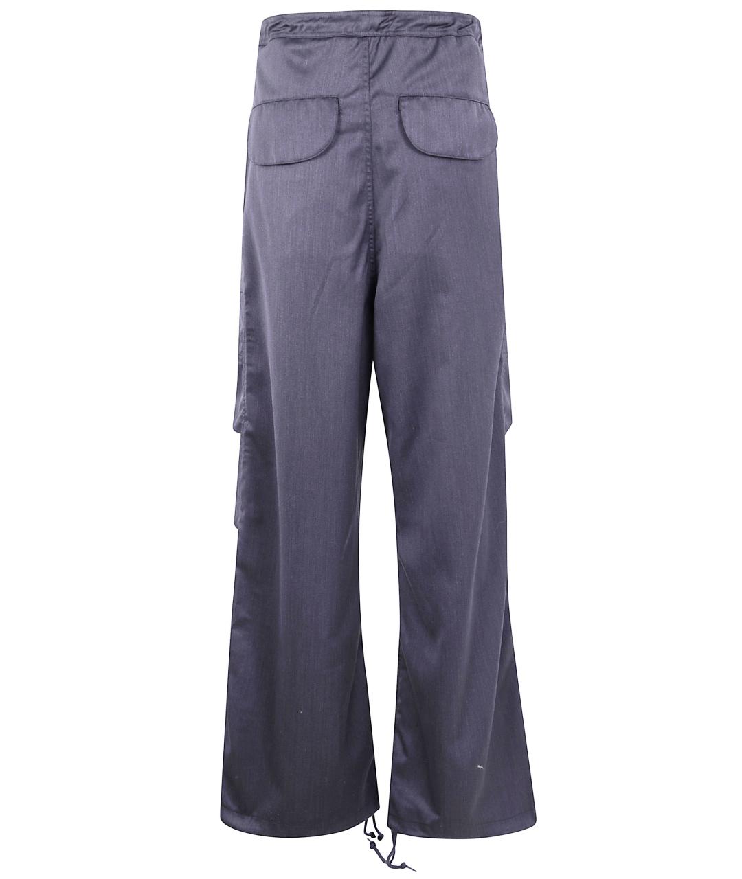 entire studios Серые полиэстеровые прямые брюки, фото 2