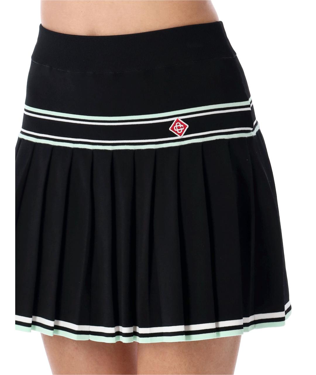 CASABLANCA Черная вискозная юбка мини, фото 3