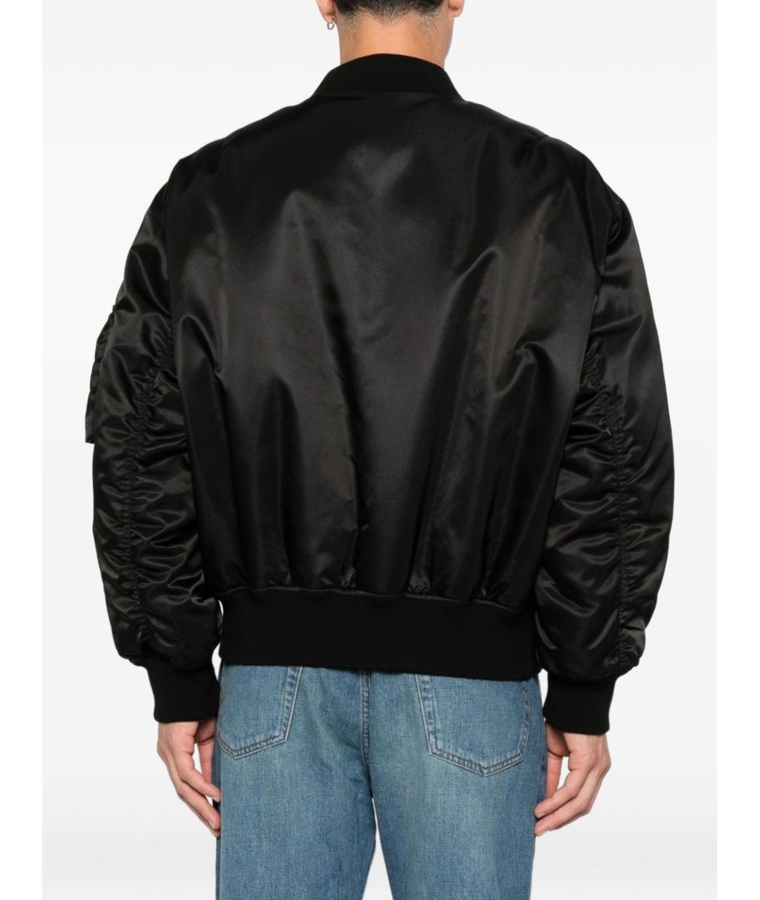 SAINT LAURENT Черная синтетическая куртка, фото 3