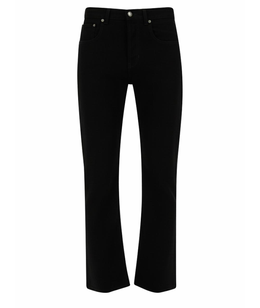 ALEXANDER MCQUEEN Черные хлопковые повседневные брюки, фото 1