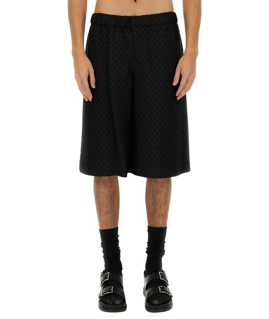 ALEXANDER MCQUEEN Черные вискозные шорты, фото 6