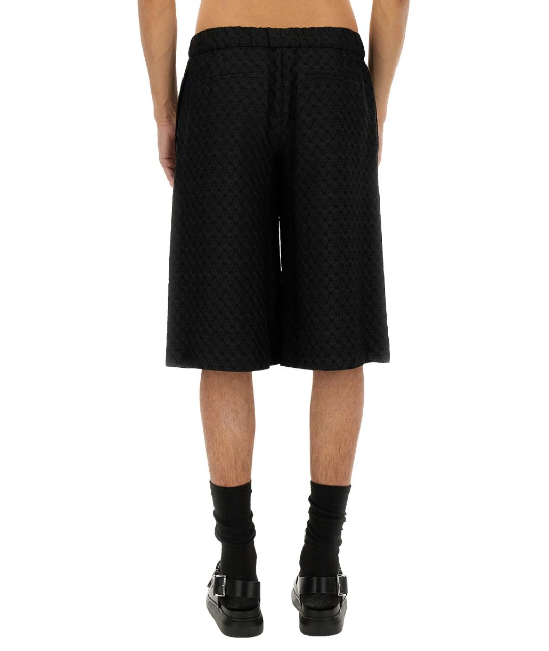 ALEXANDER MCQUEEN Черные вискозные шорты, фото 3