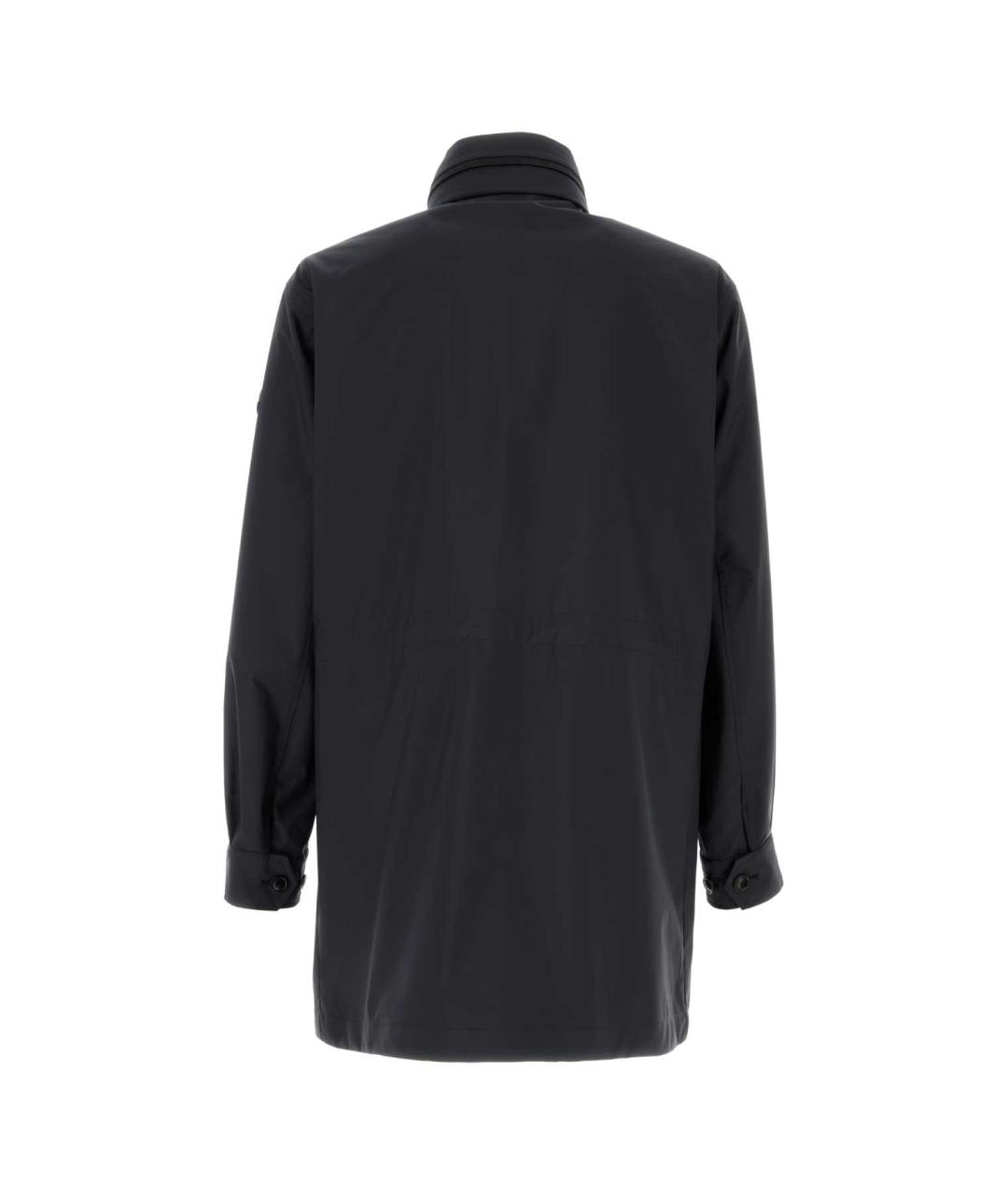 MONCLER Темно-синяя полиэстеровая куртка, фото 2