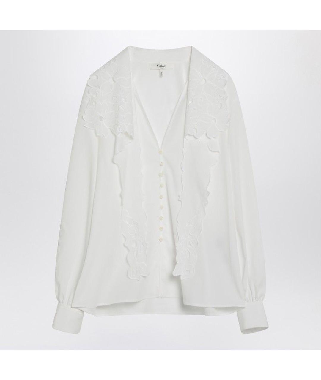 CHLOE Белая хлопковая рубашка, фото 3