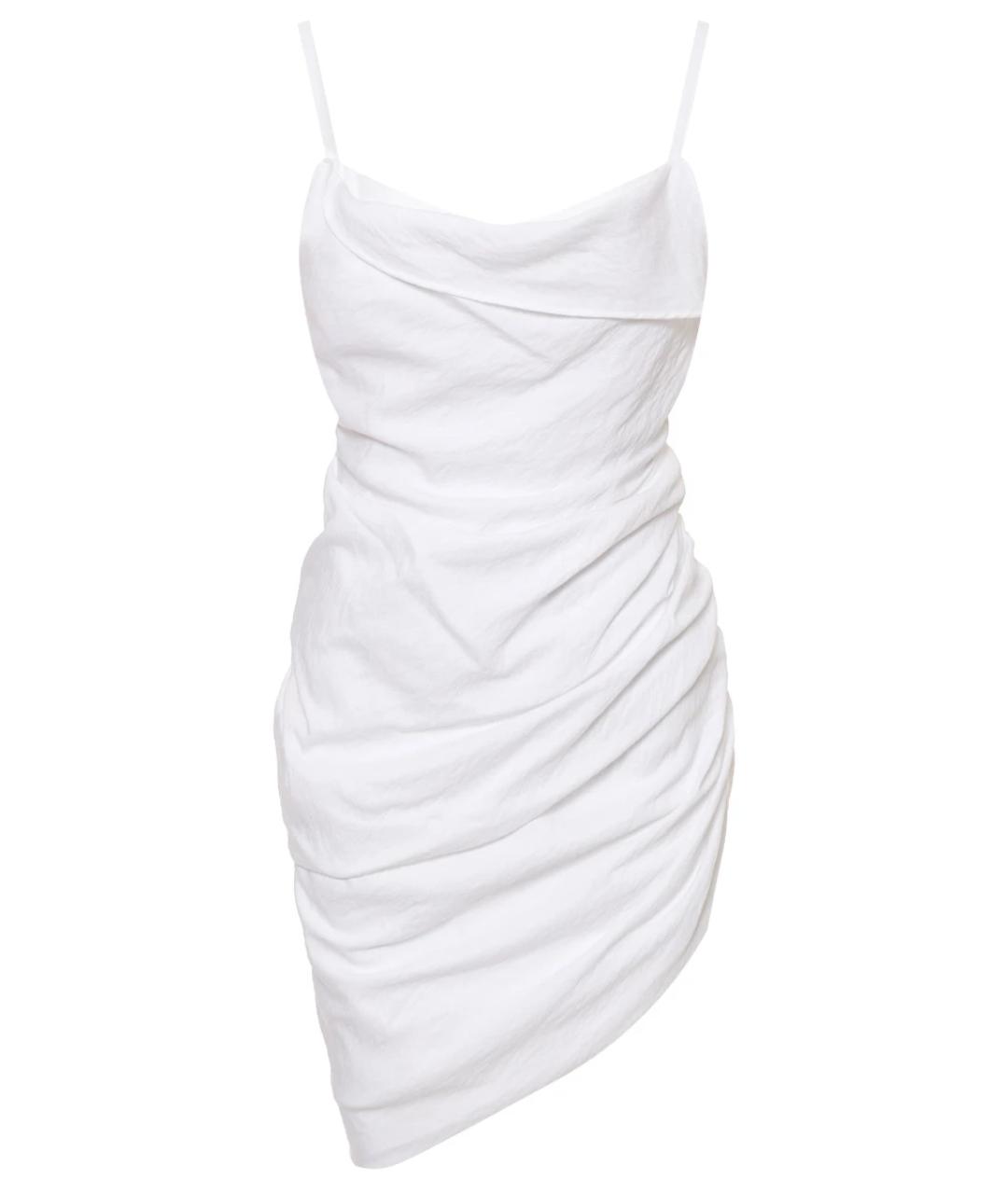 JACQUEMUS Белое вискозное повседневное платье, фото 1