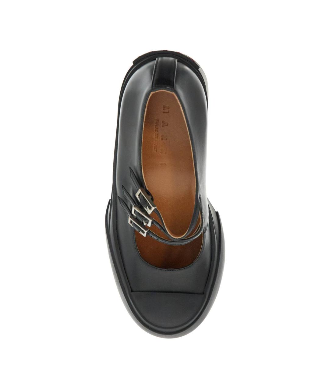 MARNI Черные кожаные туфли, фото 3