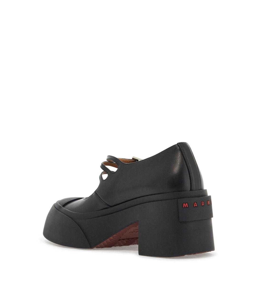 MARNI Черные кожаные туфли, фото 4
