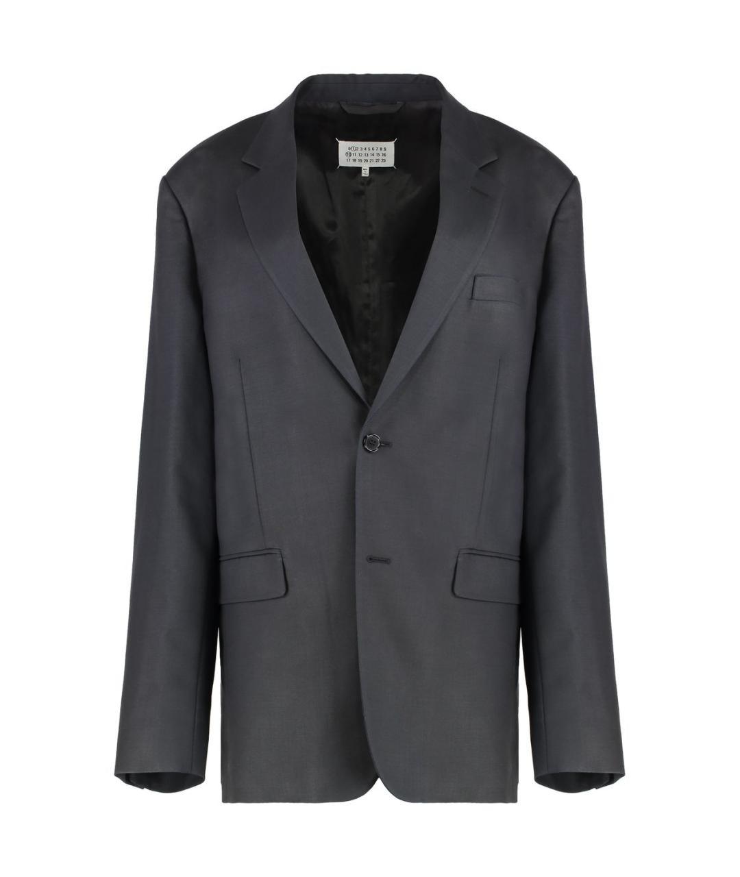 MAISON MARGIELA Черный шерстяной жакет/пиджак, фото 1