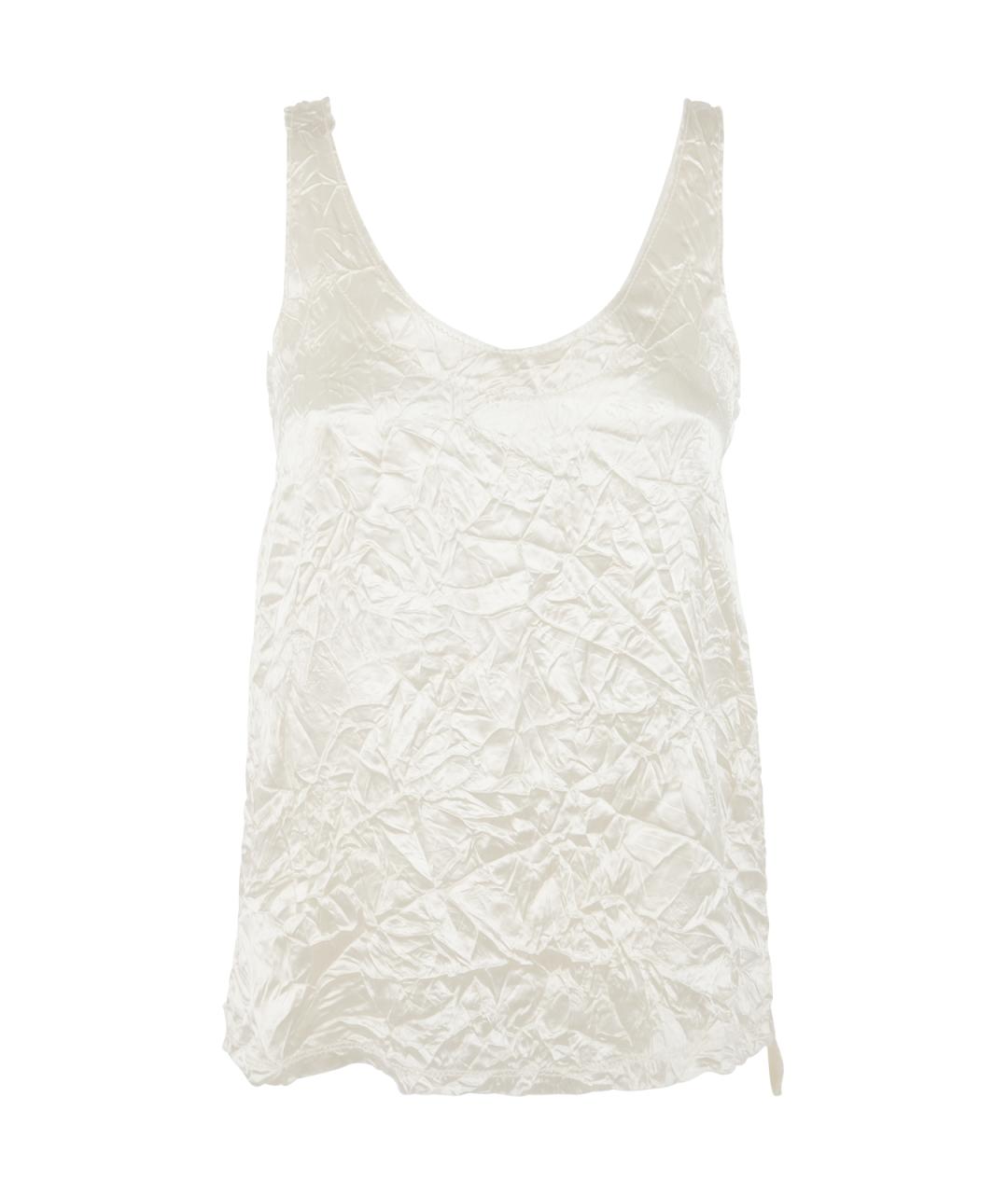 LANVIN Белая вискозная майка, фото 1